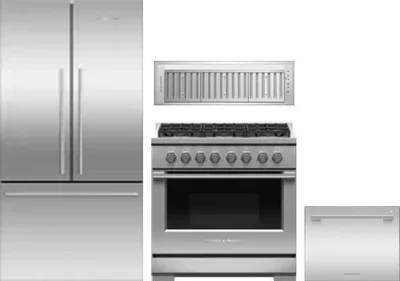 4 Piece Package Includes Refrigerator, Range, Hood And Dishwasher